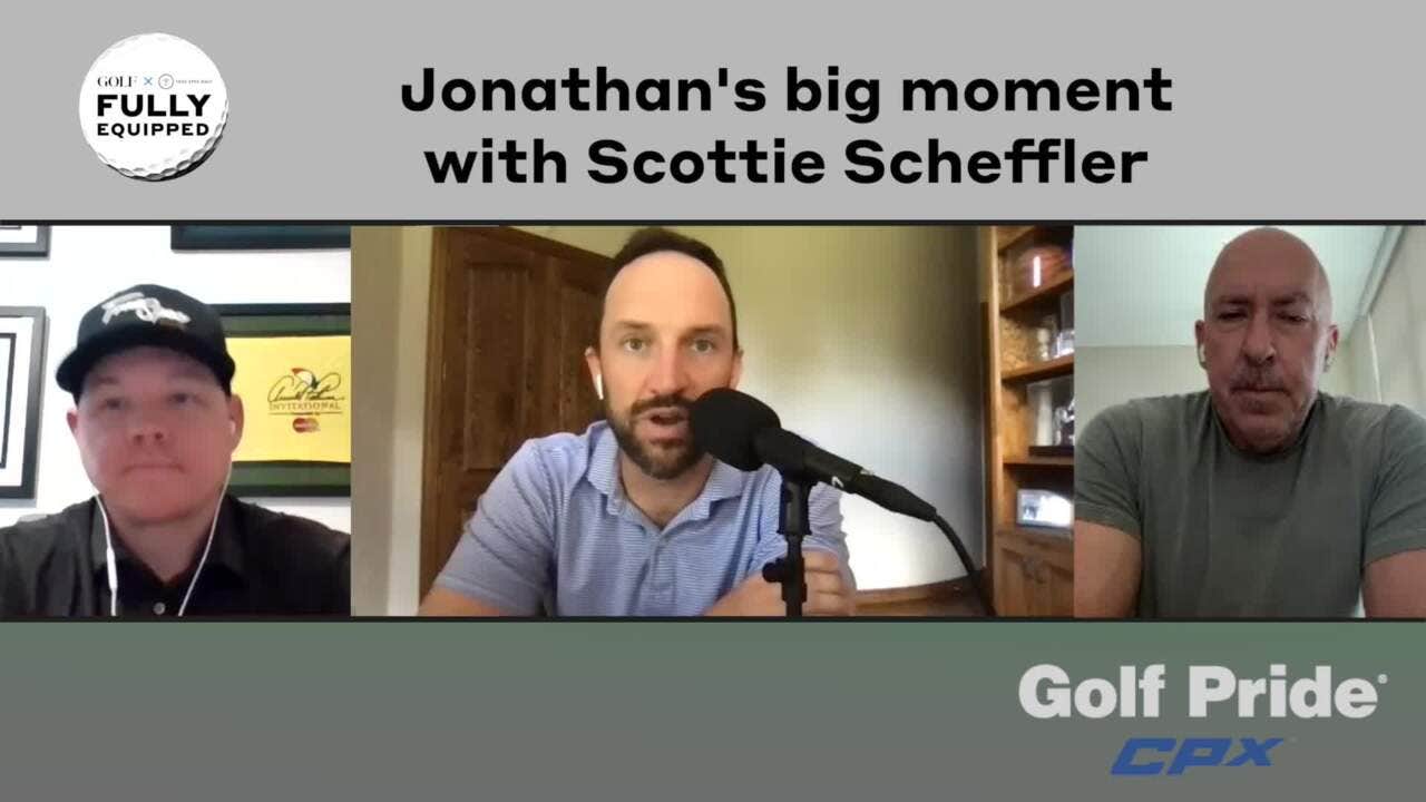 Jonathan's big moment with Scottie Scheffler