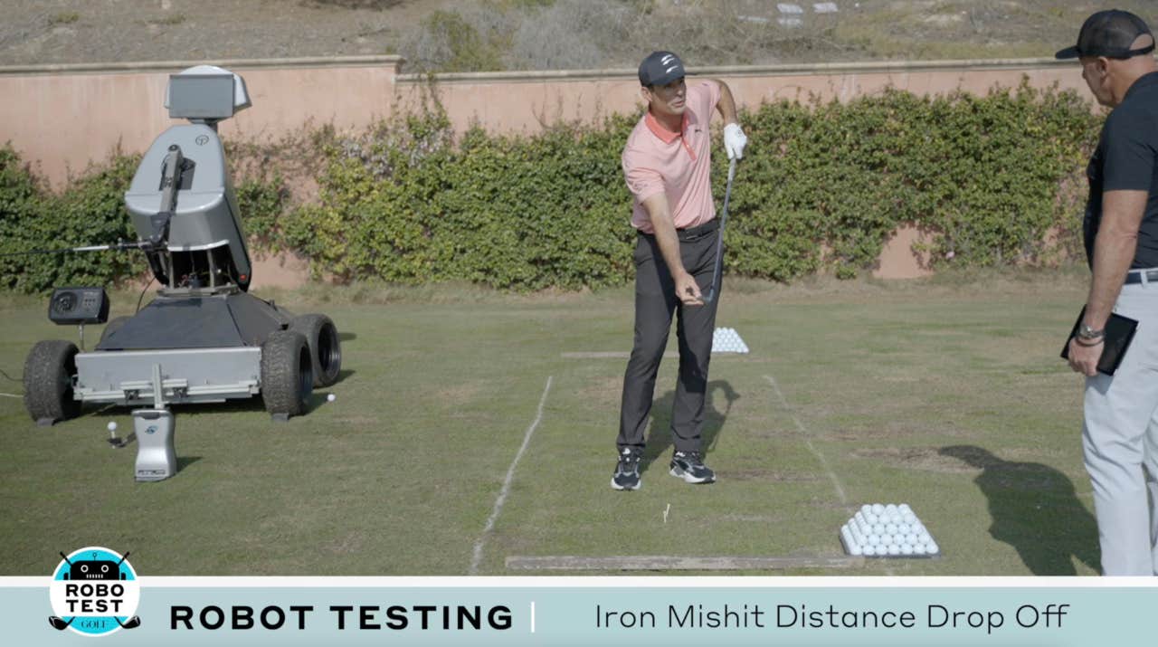 How much distance do you lose on a mishit iron? We have the exact numbers